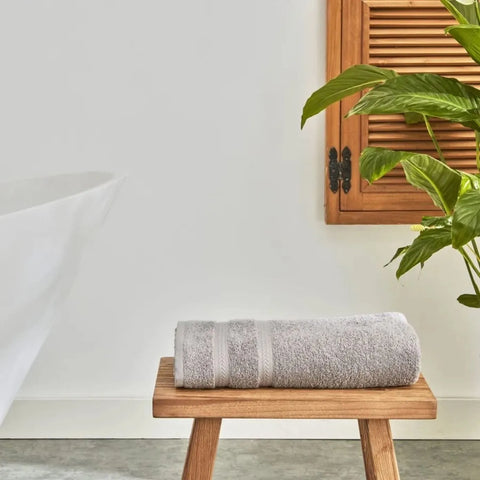 Serviette de douche Karaca Wheat 100% coton, gris clair, 70X140 cm