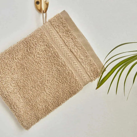 Fibre de bain Karaca Wheat 100% coton, 16X22 cm, mocha
