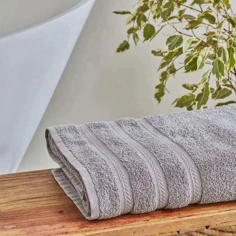 Serviette de bain Karaca Wheat 100% coton, 100X150 cm, light grey 