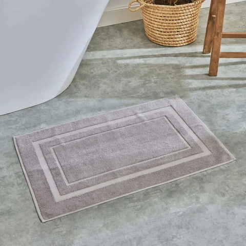Serviette de pieds Karaca Wheat 100% coton, 50X80 cm, gris clair 