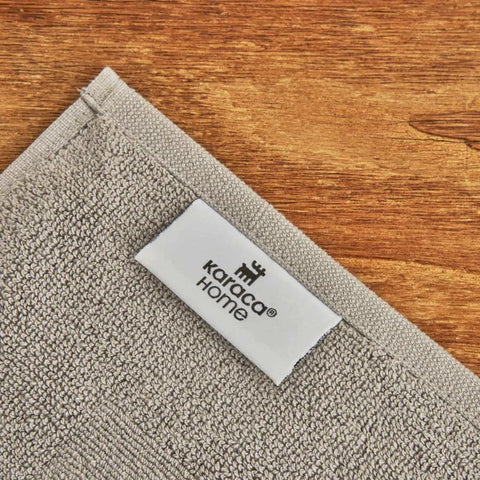 Serviette de pieds Karaca Wheat 100% coton, 50X80 cm, gris clair 