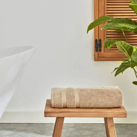 Serviette de douche Karaca Wheat 100% coton, 70X140cm, mocha