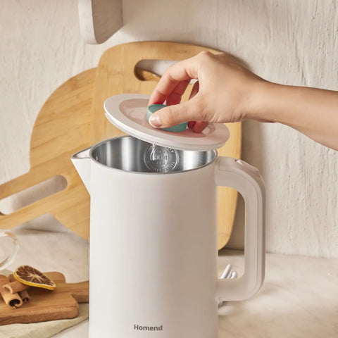 Bouilloire Homend Heatrow Cooltouch 1618H acier inoxydable, bleu