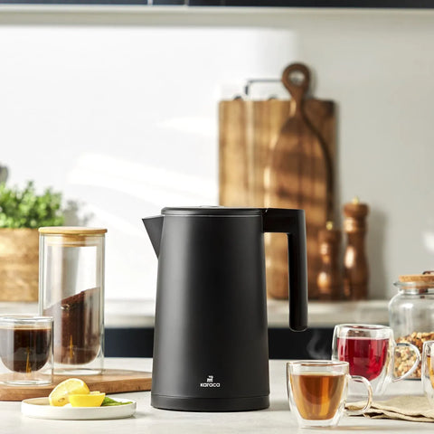Bouilloire Karaca Cool Touch à double paroi 2200W, 1.7LT, à température réglable