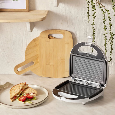 Grille-pain Homend Toastbuster 1309H Modèle portable avec plaque amovible, argenté