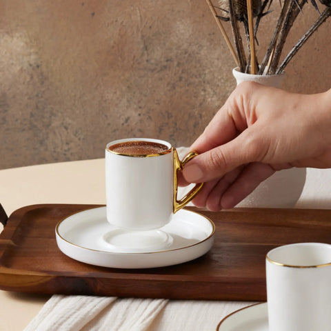 Set de tasses à café Karaca Miras Series Elif Vav pour 2 personnes, 80 ml