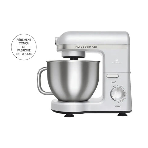 Robot multifonctions Karaca Mastermaid Chef Pro avec 2e bras 1 750 W, blanc perlé