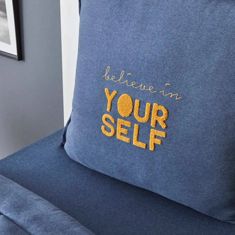 Motto Cotton Comfort Set indigo, 155X220 cm