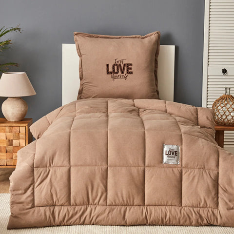 Motto Cotton Comfort Set beige, 155X220 cm