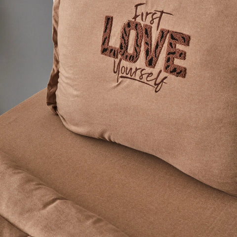 Motto Cotton Comfort Set beige, 155X220 cm