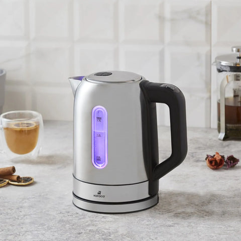 Bouilloire Karaca Inox avec température réglable et éclairage Led 2204, 2200W 