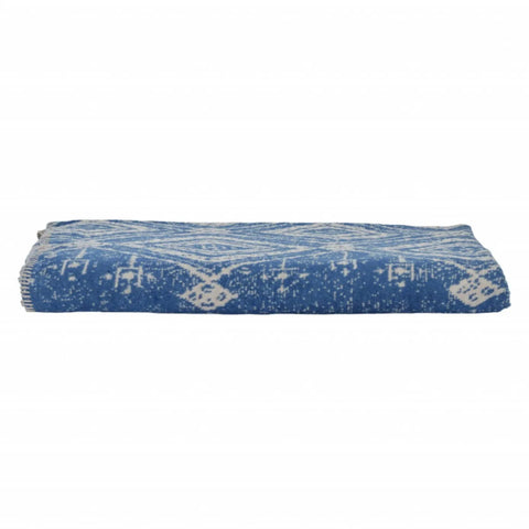 Couverture Karaca Home Gemma double, coton, indigo