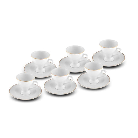 Coffret de tasses à café Karaca Biga pour 6 personnes, 90 ml