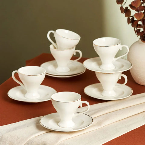 Coffret de tasses à café Karaca Biga pour 6 personnes, 90 ml
