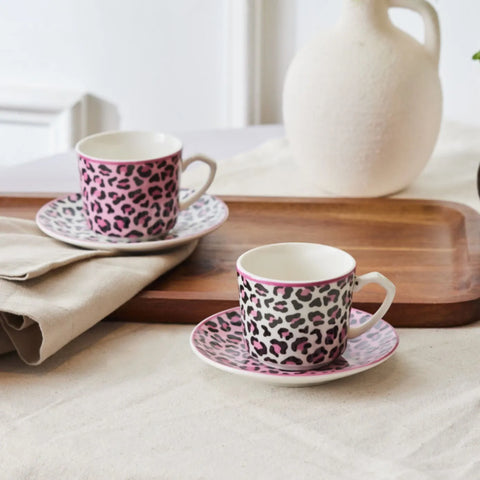 Coffret de tasses à café Karaca Britney pour 2 personnes, 80 ml