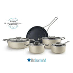 Batterie de cuisine Karaca Mastermaid Bio Diamond, Induction, 9 pièces, couleur crème