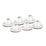 Coffret de tasses à café Karaca Runo pour 6 personnes, 100 ml