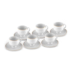 Coffret de tasses à café Karaca Malta pour 6 personnes, 100 ml