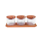 Pots à épices Karaca Massimo, 3 pièces, transparent
