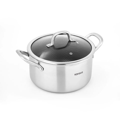 Batterie de cuisine Karaca PowerSteel 316+ Acier compatibles induction, 7 pièces 
