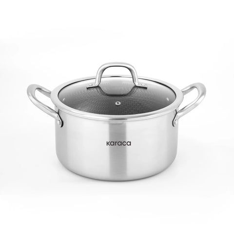 Batterie de cuisine Karaca PowerSteel 316+ Acier compatibles induction, 7 pièces 