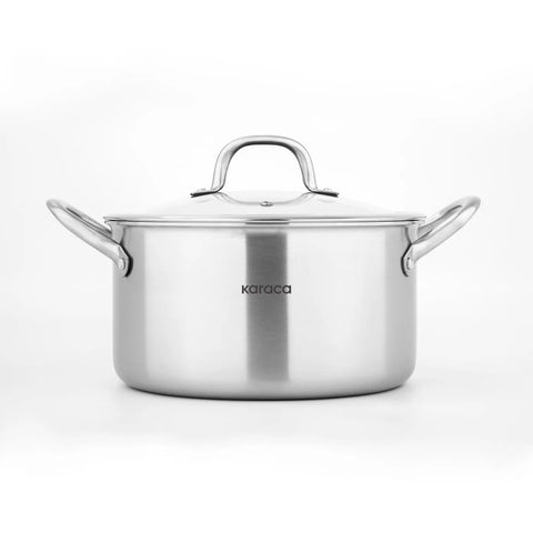 Batterie de cuisine Karaca PowerSteel 316+ Acier compatibles induction, 7 pièces 