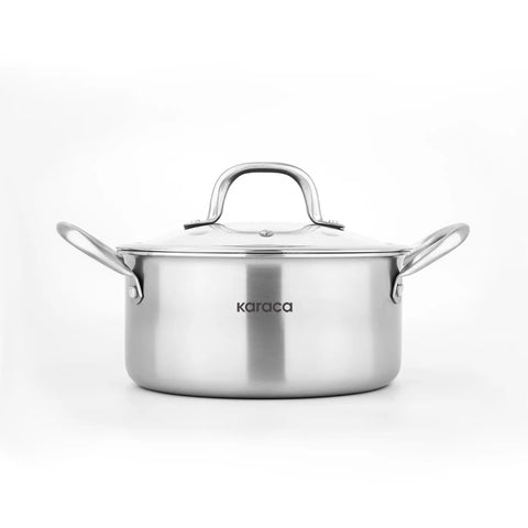 Batterie de cuisine Karaca PowerSteel 316+ Acier compatibles induction, 7 pièces 