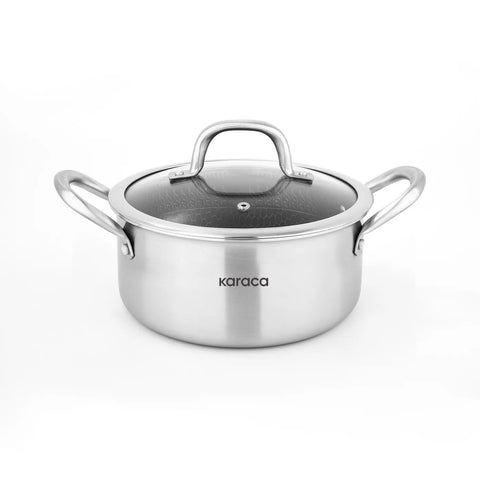Batterie de cuisine Karaca PowerSteel 316+ Acier compatibles induction, 7 pièces 
