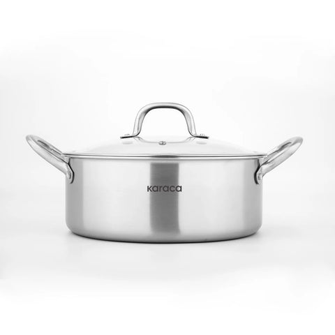 Batterie de cuisine Karaca PowerSteel 316+ Acier compatibles induction, 7 pièces 