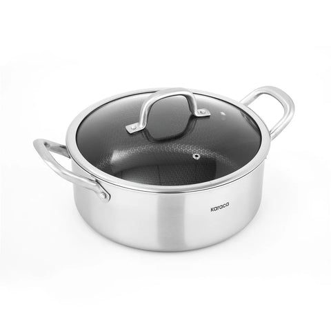 Batterie de cuisine Karaca PowerSteel 316+ Acier compatibles induction, 7 pièces 