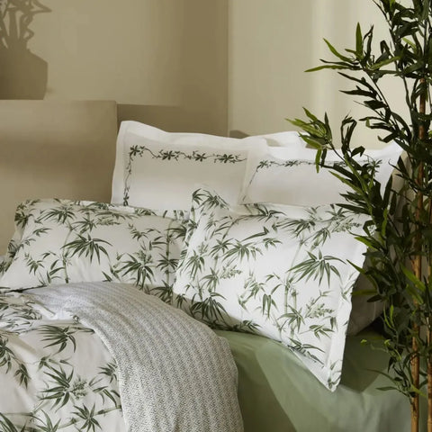Parure de lit Karaca Home Dogasever Grove Bamboo 100% coton, Double, vert