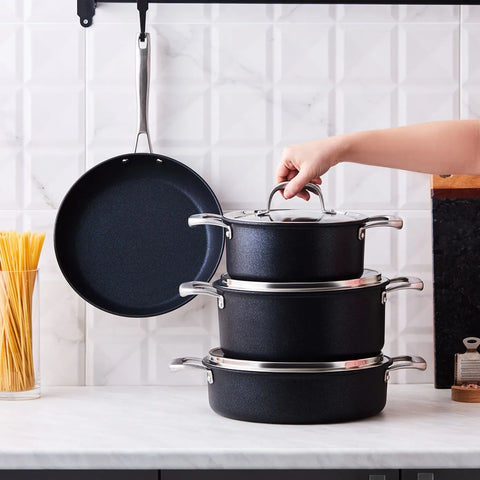Batterie de cuisine Karaca Diamond Pro avec la base d’induction, 7 pièces