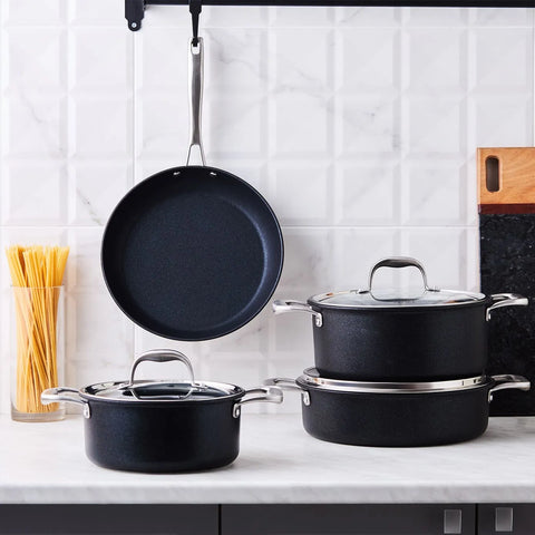 Batterie de cuisine Karaca Diamond Pro avec la base d’induction, 7 pièces