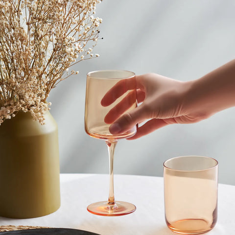 Set de verres à vin Karaca Salmon, 3 pièces, 320 ml