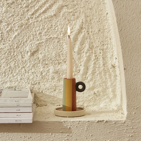 Bougeoir Karaca Home Simple, brun, 9,6 cm 