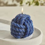 Bougie Karaca Home Rope, bleu marine, 5 cm