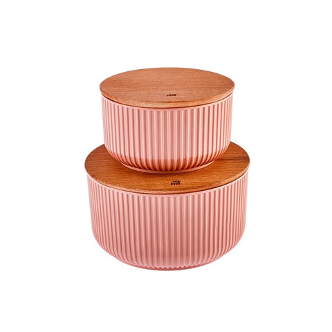 Boîte de rangement Karaca Massimo 2 pièces, poudre, ronde 