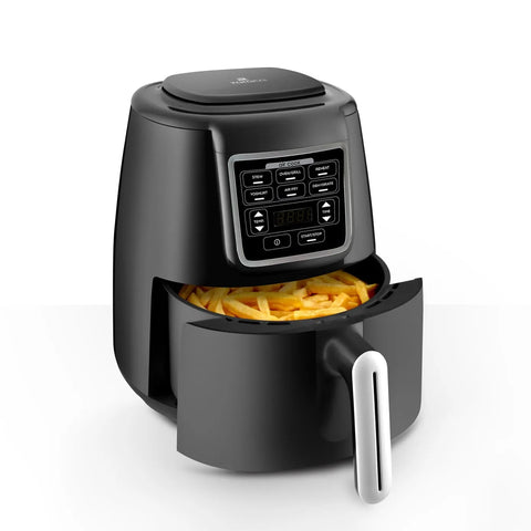 Airfryer Parlant Karaca Air Cook XL 2 en 1, noir et chrome