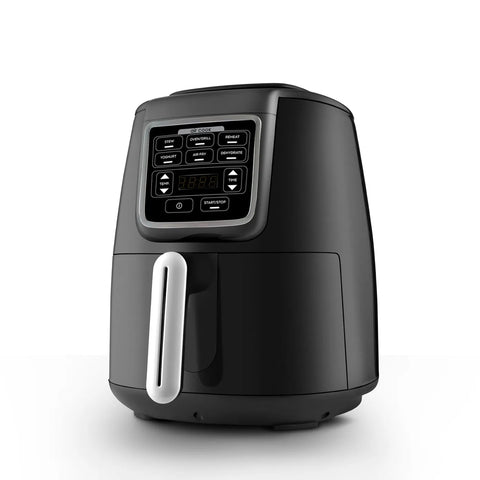Airfryer Parlant Karaca Air Cook XL 2 en 1, noir et chrome