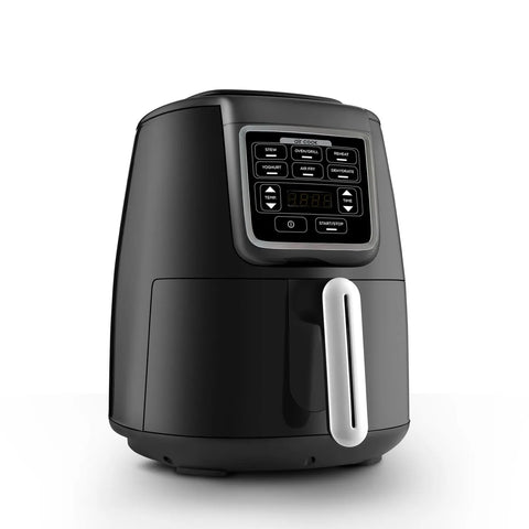 Airfryer Parlant Karaca Air Cook XL 2 en 1, noir et chrome