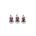 Bougie à réchaud Karaca Noël Père Santa, 3 pièces, 18,5X6,7 cm