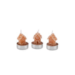 Karaca New Year Maison en Pain d'Épice Bougie 3 Pièces, 18 cm x 5 cm x 6 cm, Marron