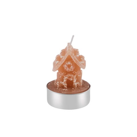 Bougie à réchaud Mum Karaca Noël Ginger House 3 pièces, 18X5X6 cm