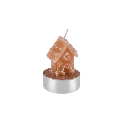 Bougie à réchaud Mum Karaca Noël Ginger House 3 pièces, 18X5X6 cm