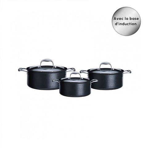 Batterie de cuisine Karaca Bio Diamond Pro compatible induction taille moyenne, 6 pièces