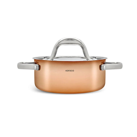 Batterie de cuisine Karaca PowerSteel 316+ 3Ply  7 pièces en cuivre