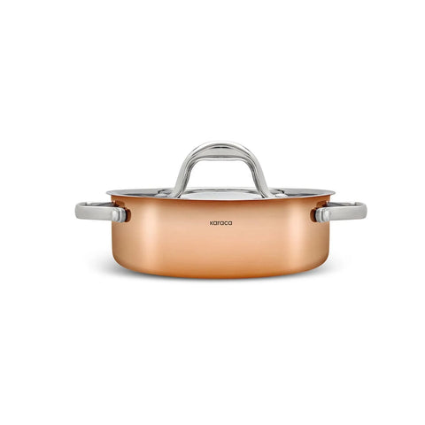 Batterie de cuisine Karaca PowerSteel 316+ 3Ply  7 pièces en cuivre