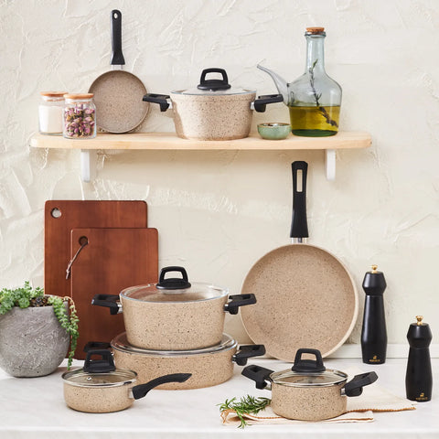  Karaca Biogranit Vincent Batterie de Cuisine, 12 Pièces