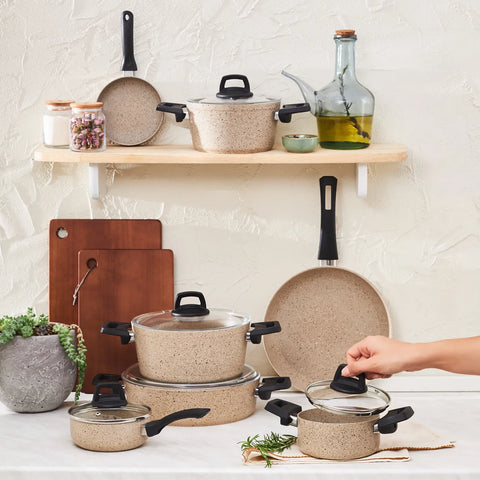  Karaca Biogranit Vincent Batterie de Cuisine, 12 Pièces