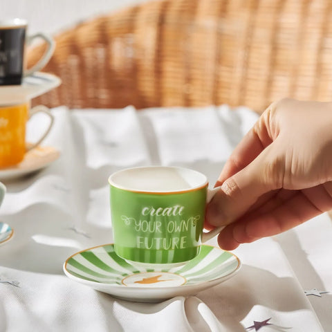 Coffret de tasses à café Karaca Chance pour 6 personnes, 80 ml